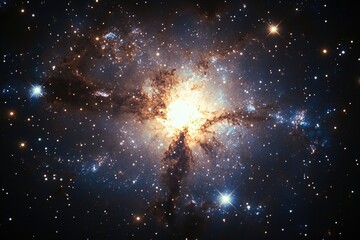 A clear dark sky filled with countless stars