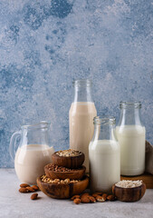 Plant based vegan non dairy alternative milk
