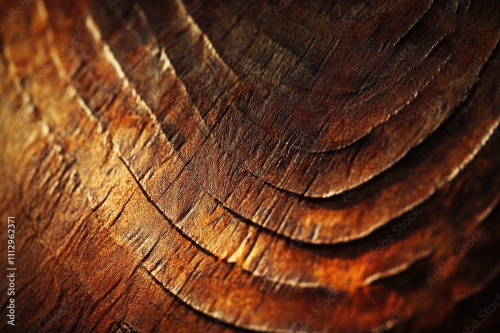 Poster Close-up view of a wooden surface with texture and grain visible