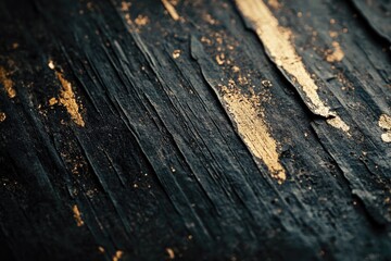 Obraz premium Close-up shot of a wooden surface with peeling paint, perfect for representing weathered or old wood in your design