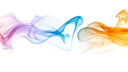 Vibrant magenta smoke burst transparent background