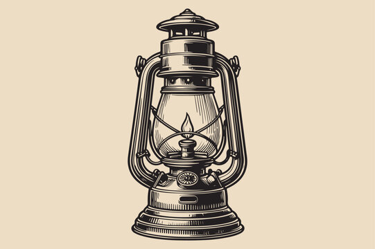 recommend clip art: A illustration of a vintage hurricane lamp with intricate details.