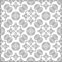 Abstract shapes.Patterns from lines.White wallpaper. Vector graphics for design, textile, decoration, cover, wallpaper, web background, wrapping paper, fabric, packaging. Repeating pattern.