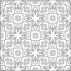 Abstract shapes.Patterns from lines.White wallpaper. Vector graphics for design, textile, decoration, cover, wallpaper, web background, wrapping paper, fabric, packaging. Repeating pattern.