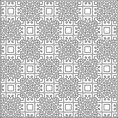 Abstract shapes.Patterns from lines.White wallpaper. Vector graphics for design, textile, decoration, cover, wallpaper, web background, wrapping paper, fabric, packaging. Repeating pattern.