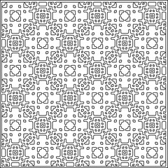 Abstract shapes.Patterns from lines.White wallpaper. Vector graphics for design, textile, decoration, cover, wallpaper, web background, wrapping paper, fabric, packaging. Repeating pattern.