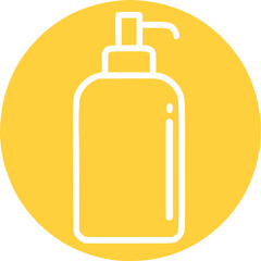 outline icon of liquid soap,bathroom,beauty