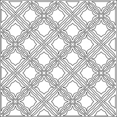 Abstract shapes.Patterns from lines.White wallpaper. Vector graphics for design, textile, decoration, cover, wallpaper, web background, wrapping paper, fabric, packaging. Repeating pattern.