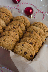 Homemade cookies as a gift for Christmas