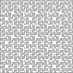 Abstract shapes.Patterns from lines.White wallpaper. Vector graphics for design, textile, decoration, cover, wallpaper, web background, wrapping paper, fabric, packaging. Repeating pattern.
