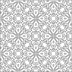 Abstract shapes.Patterns from lines.White wallpaper. Vector graphics for design, textile, decoration, cover, wallpaper, web background, wrapping paper, fabric, packaging. Repeating pattern.