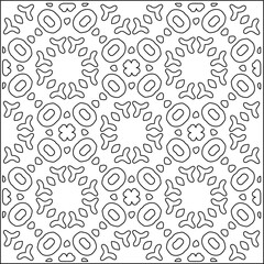 Abstract shapes.Patterns from lines.White wallpaper. Vector graphics for design, textile, decoration, cover, wallpaper, web background, wrapping paper, fabric, packaging. Repeating pattern.