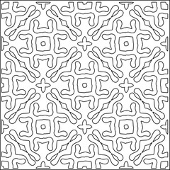 Abstract shapes.Patterns from lines.White wallpaper. Vector graphics for design, textile, decoration, cover, wallpaper, web background, wrapping paper, fabric, packaging. Repeating pattern.