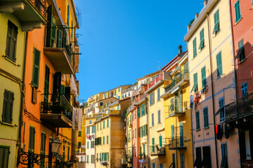 Colorful Houses in Cinque Terre, Riomaggiore