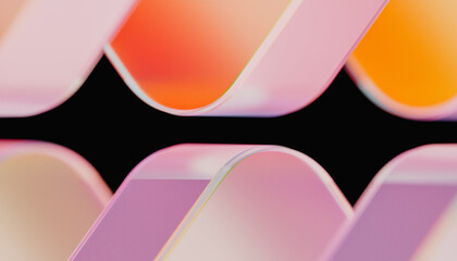 3D Render of Abstract Geometric Background