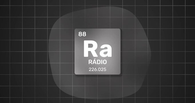 chemical element Periodic Table R&aacute;dio Radium background in portuguese	