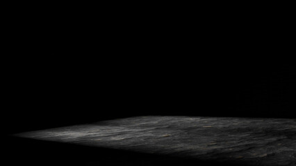 suicide concept. suicidal mood. melancholy and doom. rope noose, skulls empty black room