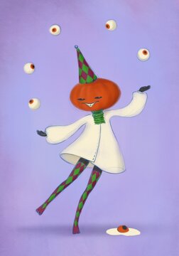 Scary pumpkin person 