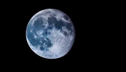 Obraz premium Primer plano de la luna con colores intensos