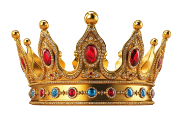 Luxurious crown made of gold
