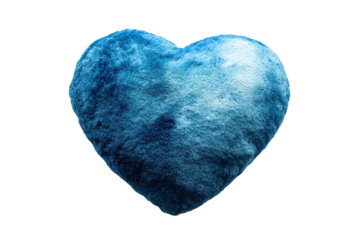 Pale blue heart on a white background