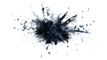 Broken glass transparent background