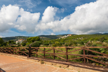 Blick von der Platja Galarza zur Urbanización Marcolina in Alcossebre, Provinz Castellón, Autonome Gemeinschaft Valencia, Spanien © Christian Baur