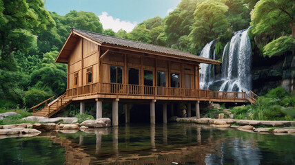 Fototapeta premium natural scenery wallpaper background