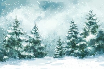 Stunning snowy trees in the Carpathian Mountains, Ukraine. Perfect Christmas getaway