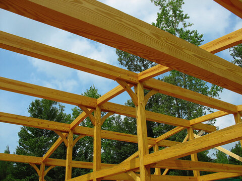 Timber Frame Construction Curved Roof