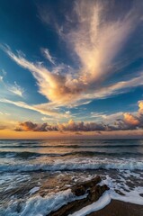 The sky looks very beautiful during the day 