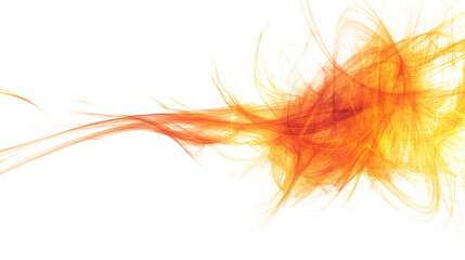 Explosion of golden dust particles transparent background