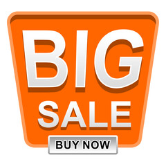 Minimalist BIG SALE Icon in Bold Vector Style for Marketing and Promotion, Editable and Scalable EPS Isolated on White Background