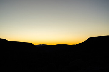 Evening Glow: Sunset at Joshua Tree National Park