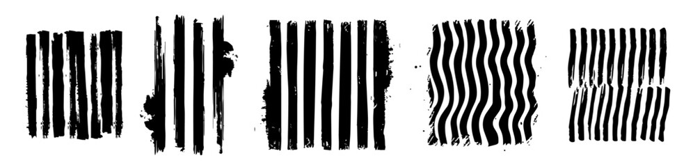 hypnotic and minimalistic graphic shapes with line textures