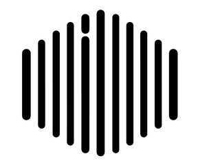 hypnotic and minimalistic graphic shapes with line textures