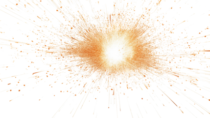 Electric spark burst transparent background