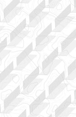 White lines abstract background with topographic pattern modern design illustration template