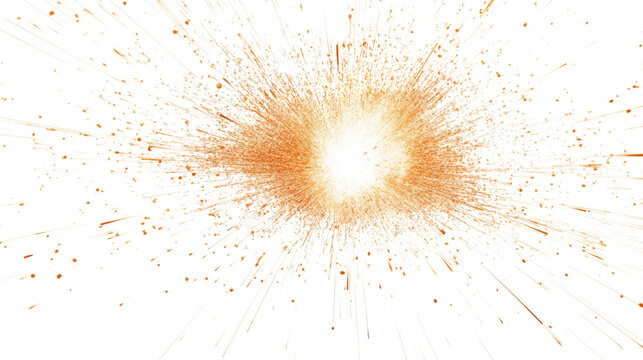 Electric spark burst transparent background