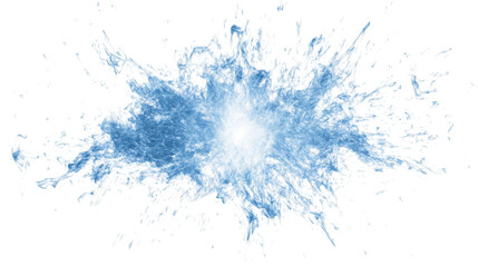Electric spark burst transparent background
