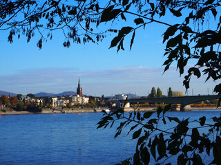 Bonn- Beuel seen over the Rhine from the northeast