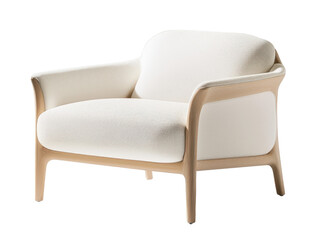 Simple Murley Chair with Clean Lines and Minimalist Design, Displayed on transparent Background, Showcasing Its Modern Silhouette.