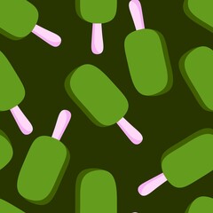 Christmas ice candy seamless ice cream pattern for wrapping paper and fabrics