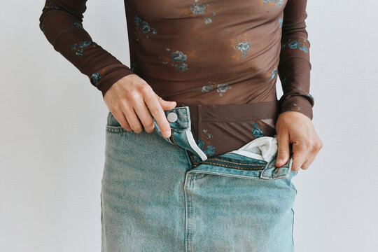 Fashion - Woman take off clothes