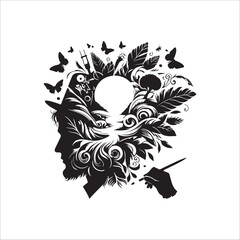 best banyan tree vector silhouette