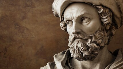 Naklejka premium statue of a person