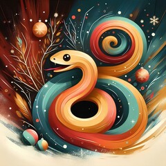 Obraz premium Ornamented Serpent Sanctuary