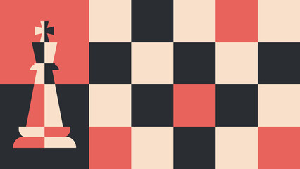 Geometric king on chessboard