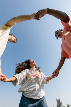Dancing teens
