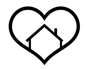 minimalist heart designs in hand-drawn style black vector art